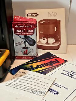 Delonghi Italian Retro Bar Espresso Cappuccino Coffee Maker Machine w Manual