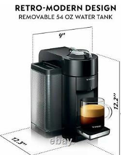 Delonghi Nespresso Vertuo Coffee & Espresso Machine- Black Gray- Silver