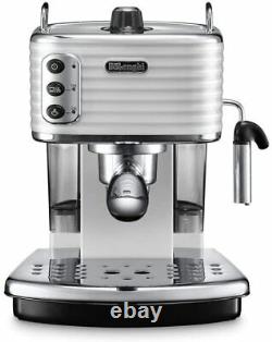 Delonghi Scultura Ecz 351. W Pump Espresso Coffee Machine -white Good Condition