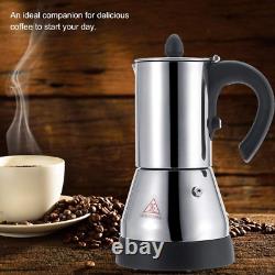 Electric Coffee Maker, Stainless Steel Espresso and Cappuccino Machine Stainless