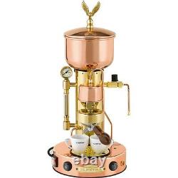Elektra Semiautomatica Microcasa Espresso Coffee Machine Copper and Brass 110V