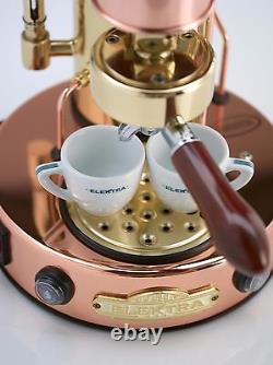 Elektra Semiautomatica Microcasa Espresso Coffee Machine Copper and Brass 110V
