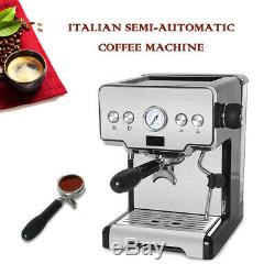 Espresso Cappuccino Coffee Machine Milk Steamer 15 BAR Pump Pressure 1.7L Tank