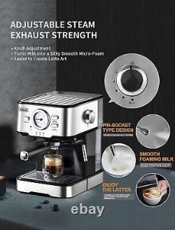 Espresso Cappuccino Latte Coffee Maker Home Office Machine 1100 W, 15 Bar