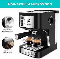 Espresso Cappuccino Machine 20 Bar Coffee Maker Latte Milk Frother Steam Wand