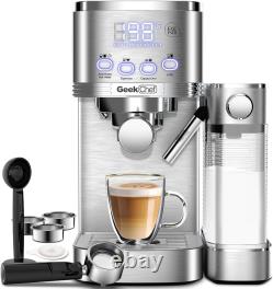 Espresso Cappuccino Machine With Automatic Milk Frother ESE Pod Filters 20 Bar