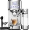 Espresso Cappuccino Machine With Automatic Milk Frother Ese Pod Filters 20 Bar