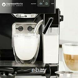 Espresso & Cappuccino Maker Frother and Grinder EspressoWorks 10PC Bundle