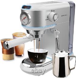 Espresso Coffee Cappuccino Machine 15 Bar Compact Espresso Coffee Maker with Mil