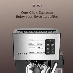 Espresso Coffee Machine Cappuccino Maker with 19 BAR Pump & Powerful Milk Tank f