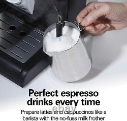 Espresso Coffee Machine Maker with Steamer Latte Cappuccino Barista Electric US