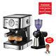 Espresso Coffee Machine Inox Semi Automatic Expresso Cappuccino Maker Steam Wand