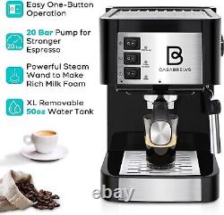 Espresso Coffee Maker Machine Cappuccino Latte Machiato WithFrothing Nozzle 20 Bar