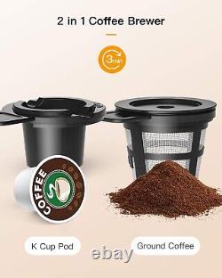 Espresso Coffee Maker Machine For K Cups Cappuccino Latte Macchiato Milk Frother