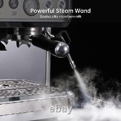 Espresso Machine 15 Bar Cappuccino & Latte Maker with Milk Frother Steam Wand US