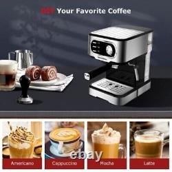 Espresso Machine 15 Bar Coffee Machine With Foaming Milk Frother Wand, 850W NEW