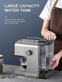 Espresso Machine 15 Bar, Coffee Maker for Cappuccino and Latte Maker with