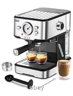 Espresso Machine 15 Bar Pump Pressure, Cappuccino Coffee Maker