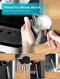 Espresso Machine 15 Bar Pump Pressure, Cappuccino Coffee Maker with Milk Foaming
