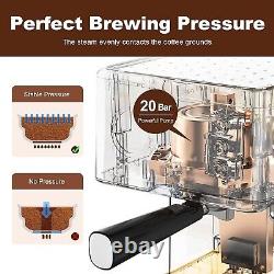 Espresso Machine 20 Bar, Cappuccino latte Maker Coffee Machine with ESE POD cap