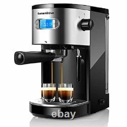 Espresso Machine 20 Bar Coffee Machine with Milk Frother Wand, 20 Bar 1350W