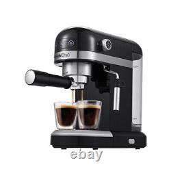 Espresso Machine 20 Bar Coffee Maker with Milk Frother 1350W 1-4 Cup Coffee