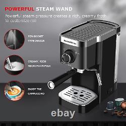 Espresso Machine 20 Bar Expresso Coffee Maker with Milk Frother Wand, Fast Heati