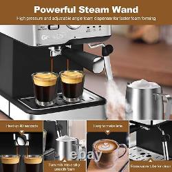 Espresso Machine 20 Bar Pressure Cappuccino Latte Maker Coffee Machine with ESE