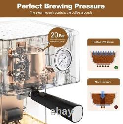 Espresso Machine 20 Bar Pump Pressure Cappuccino Latte Maker Coffee Machine With