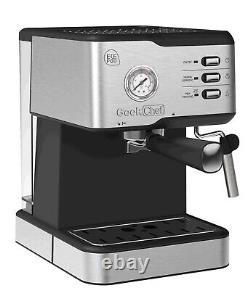 Espresso Machine Coffee Maker Milk Frother Steam Wand Water Tank Pressure Gauge
