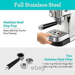 Espresso Machine Milk Frother Steam Wand Stainless Steel Cappuccino Latte Coffee
