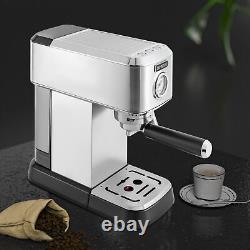 Espresso Maker Cappuccino Machine Semi-Automatic Coffee Machine Stainless Steel