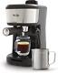 Espresso And Cappuccino Machine, Single Serve Coffee Maker With Milk Frothing Pi