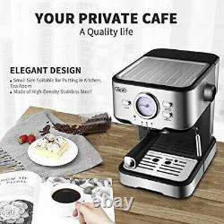 Expresso Coffee Machine With Milk Frothier Steam Wand