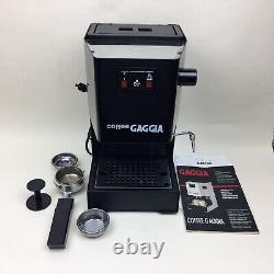 Gaggia Model Coffee Espresso Machine Black MISSING TURBO FROTHER Tested Works