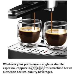 Geek Chef Espresso, Cappuccino, Latte, Machiato Maker withMilk Frother 20 Bar system