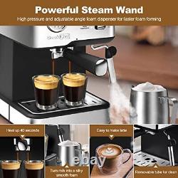 Geek Chef Espresso Machine 20 Bar Pump Pressure Cappuccino latte Maker Coffee