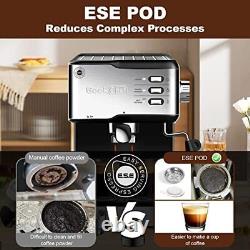 Geek Chef Espresso Machine, Espresso Cappuccino latte Maker 20 Bar Pump Coffee