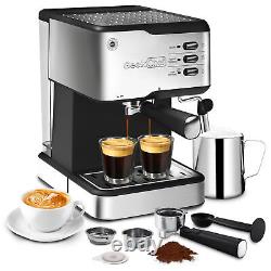 Geek Chef Espresso Machine Espresso and Cappuccino latte Maker 20 Bar Pump Cof
