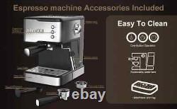 Geek Chef Espresso Machine, Espresso and Cappuccino latte Maker 20 Bar Pump Coff