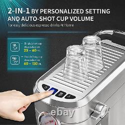 Gevi 20 Bar Compact Professional Espresso Coffee Machine with Milk Frother/Steam