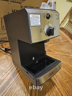 Gevi Espresso Machine GECMD627BK-U Cappuccino Coffee Maker 15 Bar, Milk Frother
