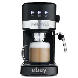Gourmia 1.2 L 15 Bar Latte Cappuccino Espresso Machine Coffee Maker with Frother