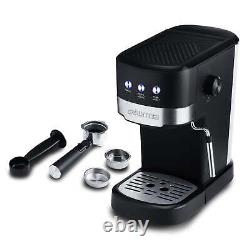 Gourmia 1.2 L 15 Bar Latte Cappuccino Espresso Machine Coffee Maker with Frother