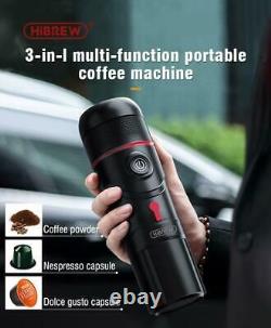 Hibrew Portable Car Coffee Maker USB Pod Machine Capsule Espresso Travel Kit 12v