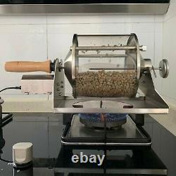 Home Coffee Roaster Kitchen Stove Coffee Bean Roasting Machine Gas Burner Using