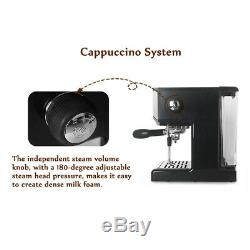 Household Italian Semi-Automatic Espresso Cappuccino Latte Coffee Machine 1450W