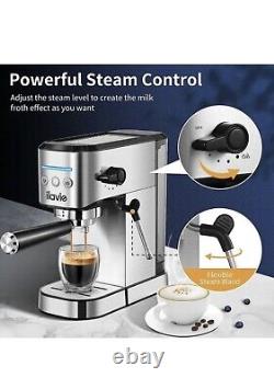 ILAVIE Espresso Coffee Machines with Steamer 20 Bar Pump Espresso and Cappuccino