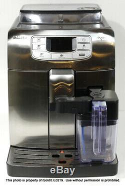 INTELIA SAECO HD8753 ONE TOUCH CAPPUCCINO COFFEE MAKER MACHINE Black