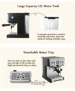 Italian Coffee Machine 2 Cups Semi Automatic Cappuccino Espresso Coffee Maker